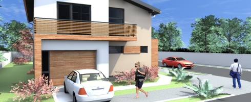 Proiecte case cu etaj | Proiecte case.Mobilier.Materiale constructii 