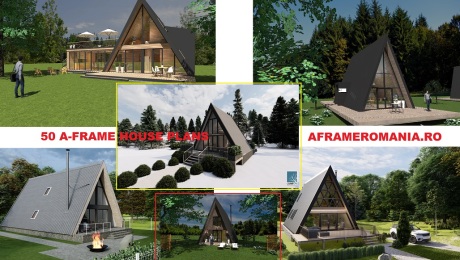 A frame house cabins plans collection
